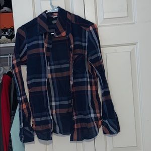 Navy flannel